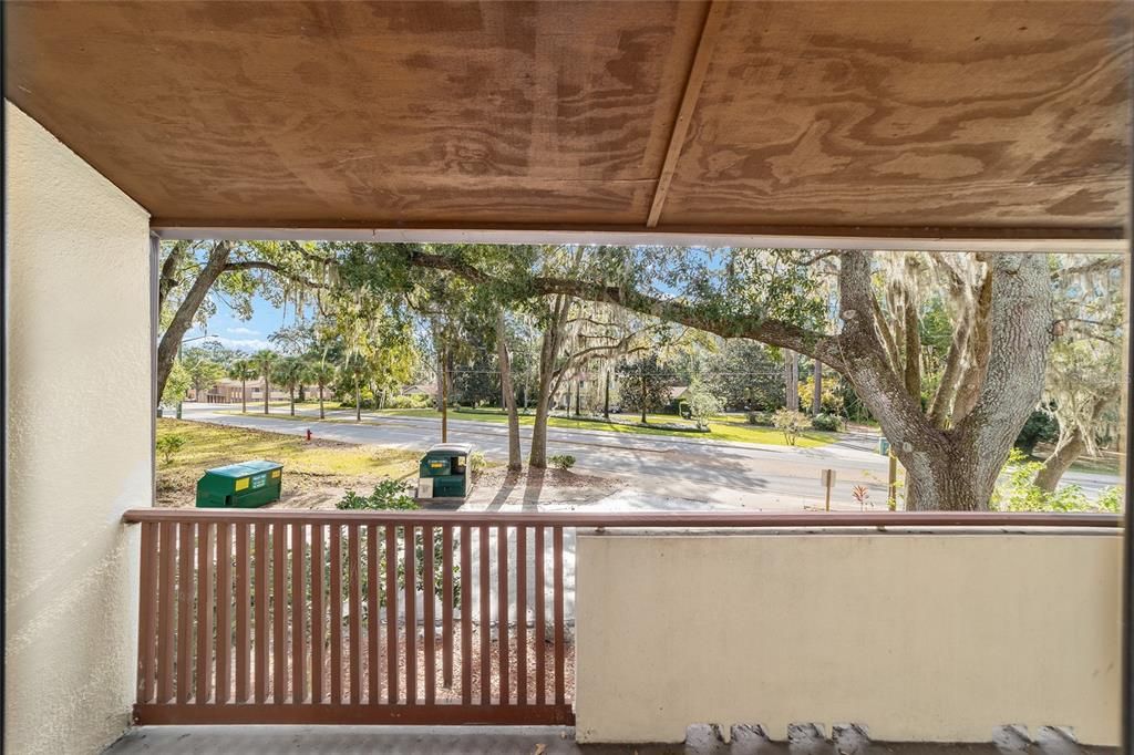 outdoor balcony