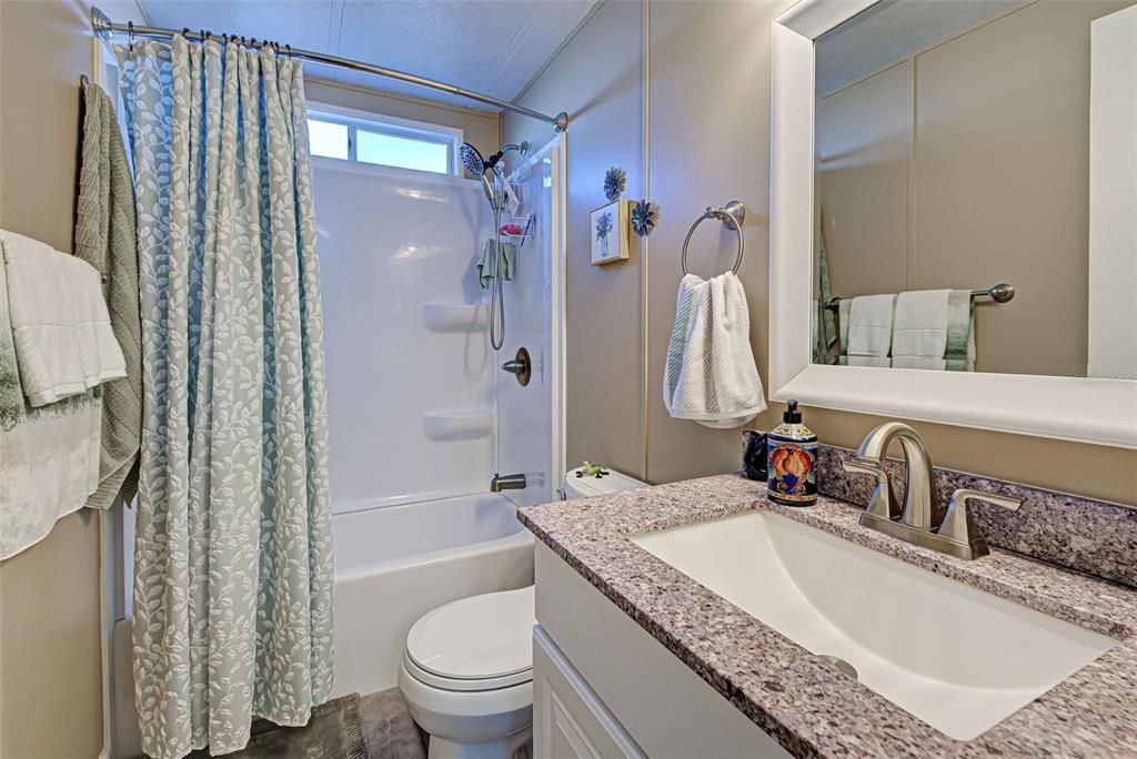 GUEST BATHROOM - COMPLETELY UPDATED.