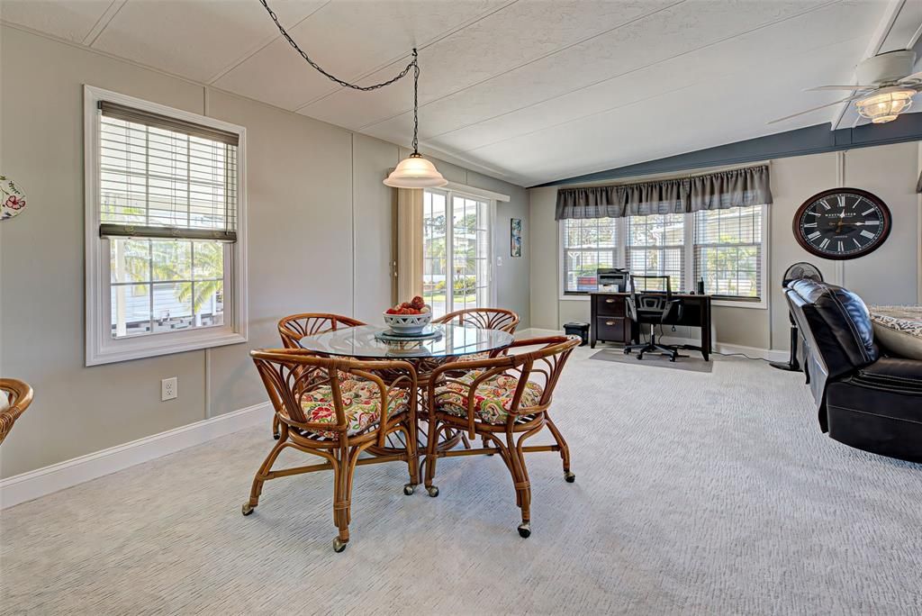 OPEN PLAN - DINING AREA.