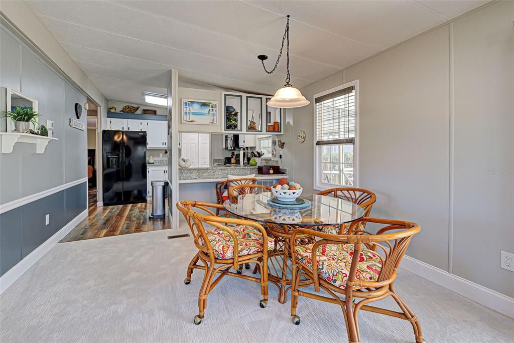 VIEW INTO KITCHEN.