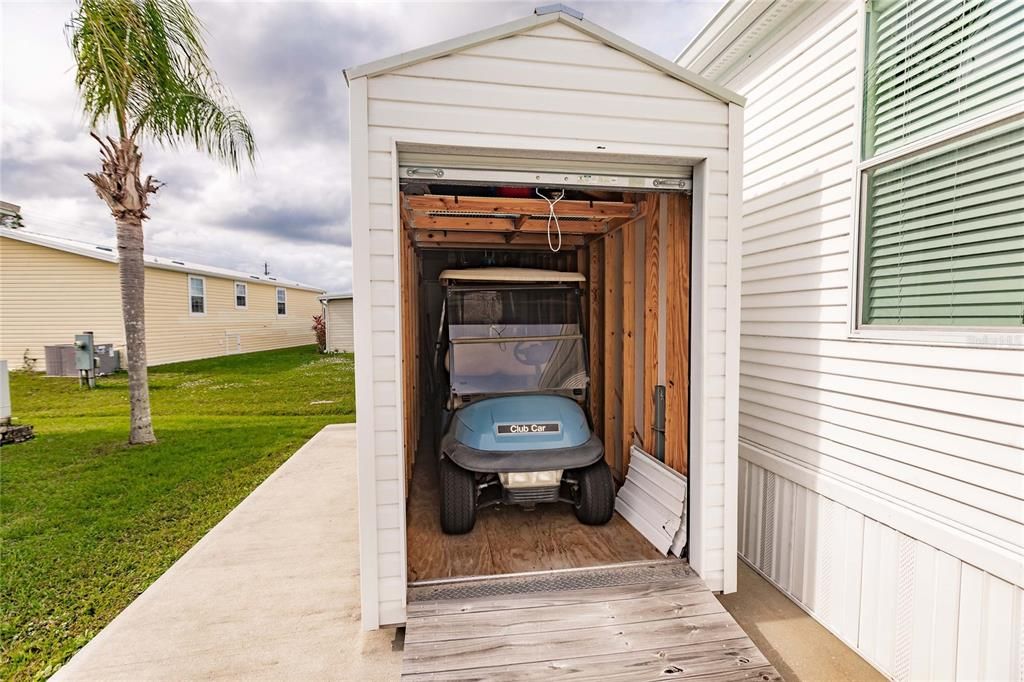 Shed Golf Cart Included