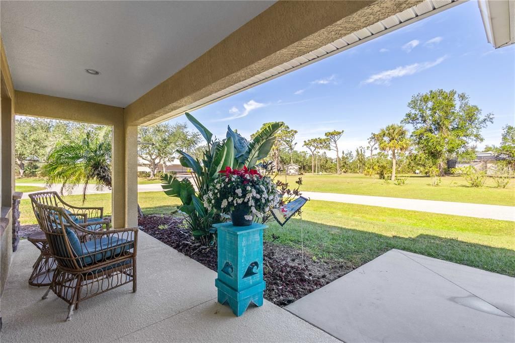 Enjoy coffee on your front porch