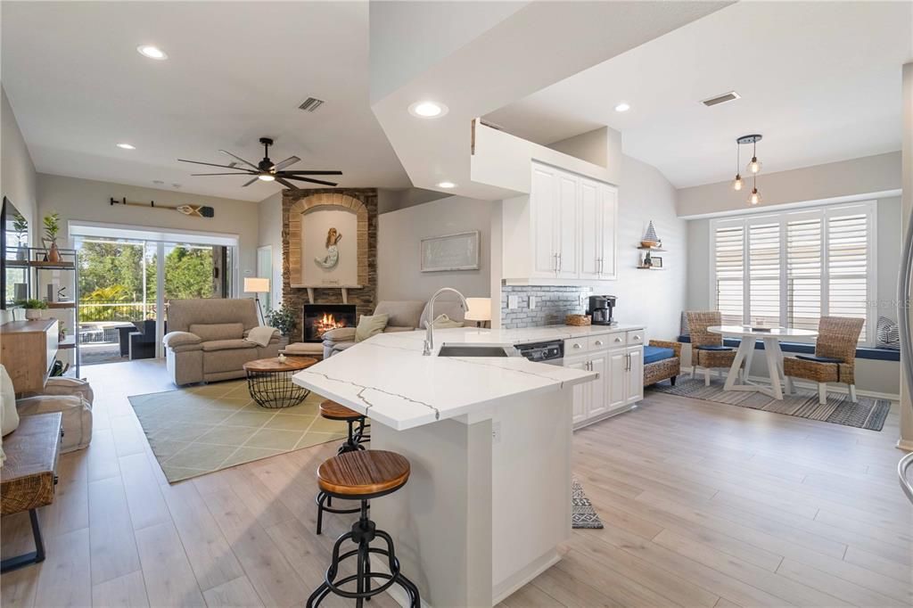 Kitchen and main living space