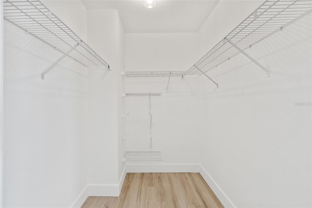 Walk in Closet in primary bedroom