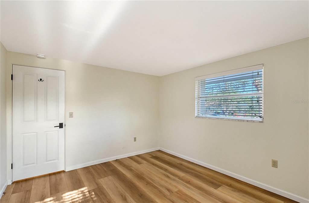 Bedroom #2 Facing East, Luxury Vinyl Plank Flooring,