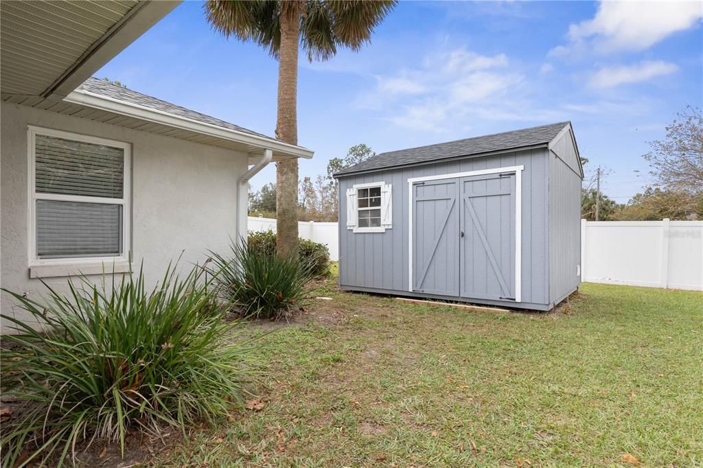 Front view of Shed