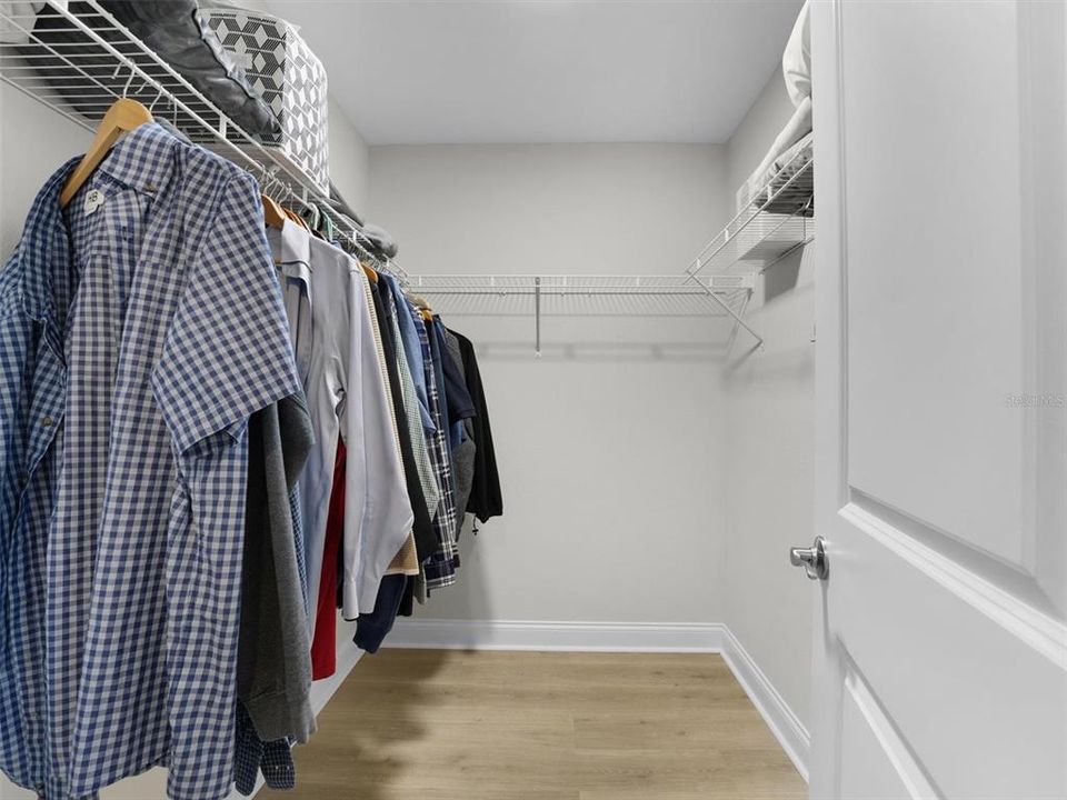 Two walk in closets