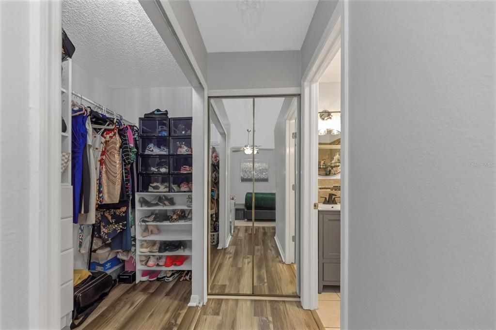 Hallway leading to Closet / Bathroom