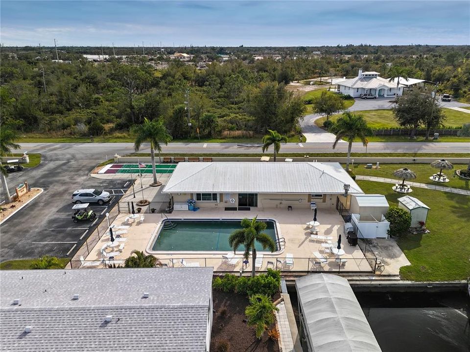 Clubhouse....Sparkling Heated Pool....Shuffle Board on the other side of the clubhouse...