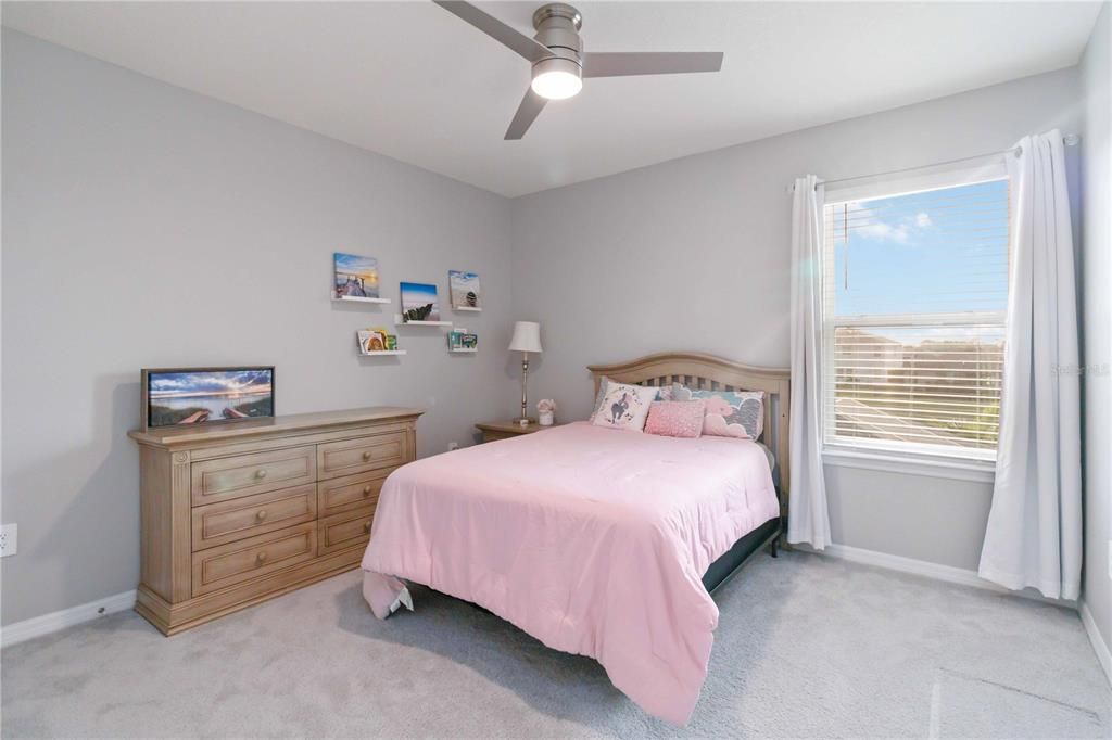 Bedroom 3/4 overlooking pool and pond