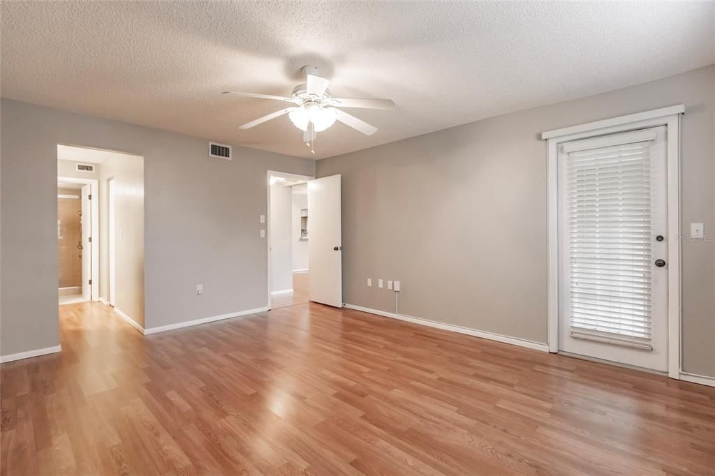 Primary Bedroom with Door to Lanai