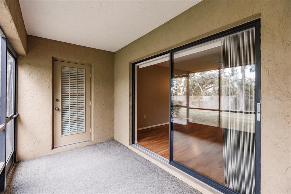 Lanai with Door to Primary Bedroom