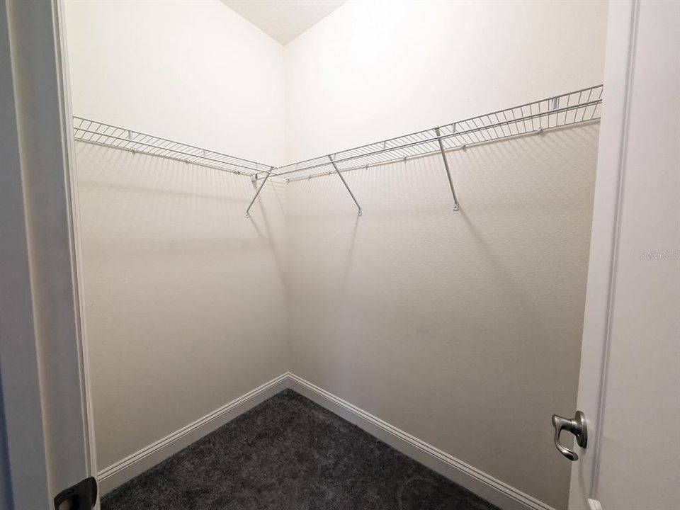 Walk-in closets in all rooms