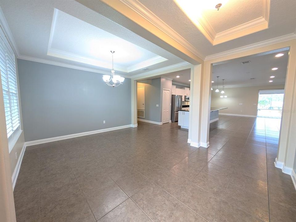 Formal dining room from front door