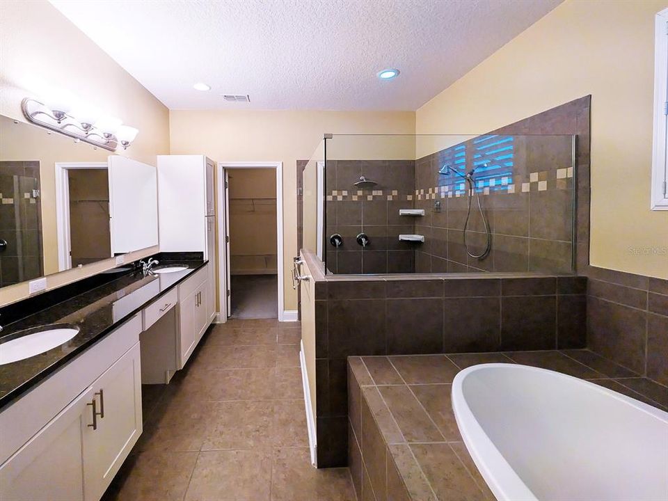 Master en Suite Bathroom looking toward the walk-in closet