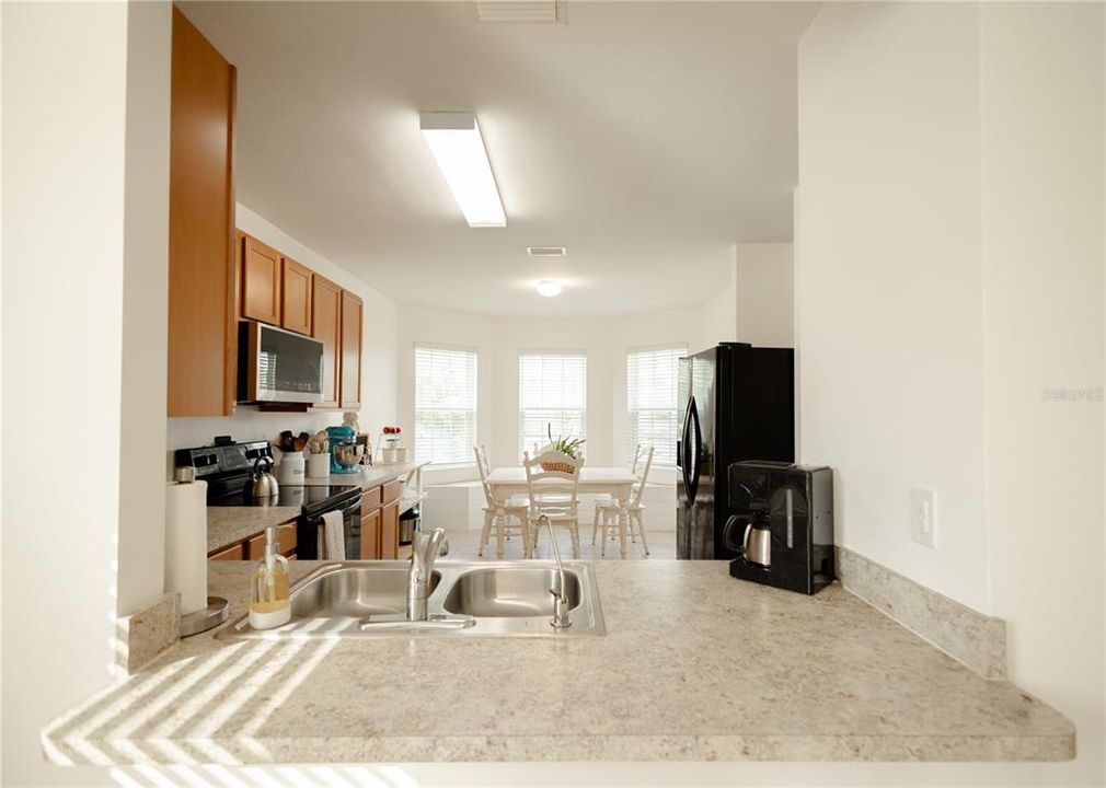 Kitchen view from Dining Room