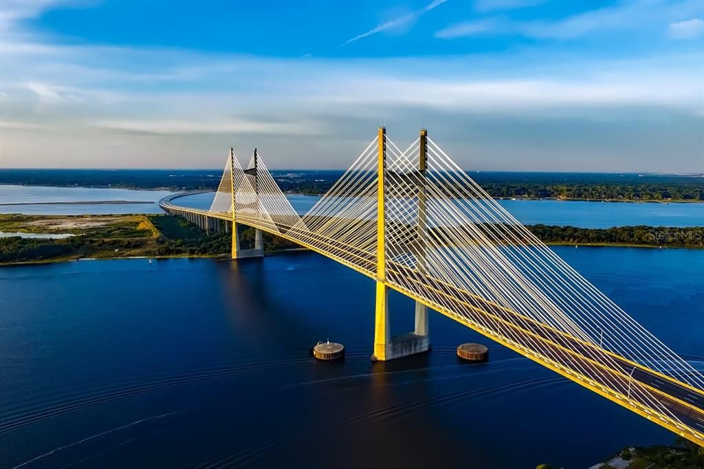 Sunshine Skyway Bridge south to Sarasota, Naples and Miami