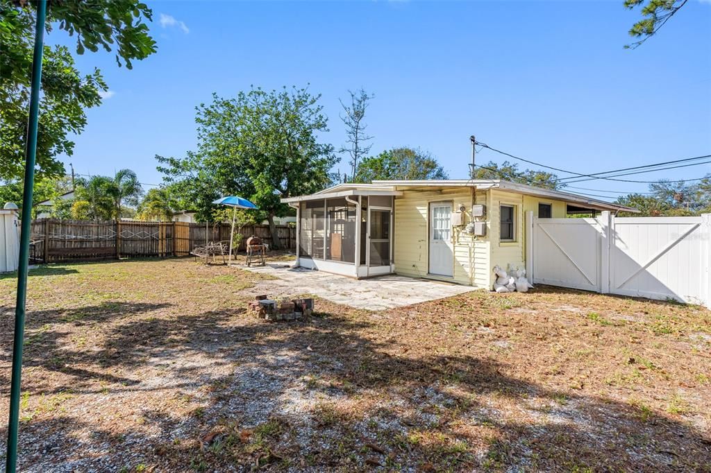 Endless possibilities! This fenced yard is ideal for entertaining, adding a pool, or parking your boat or RV trailer.