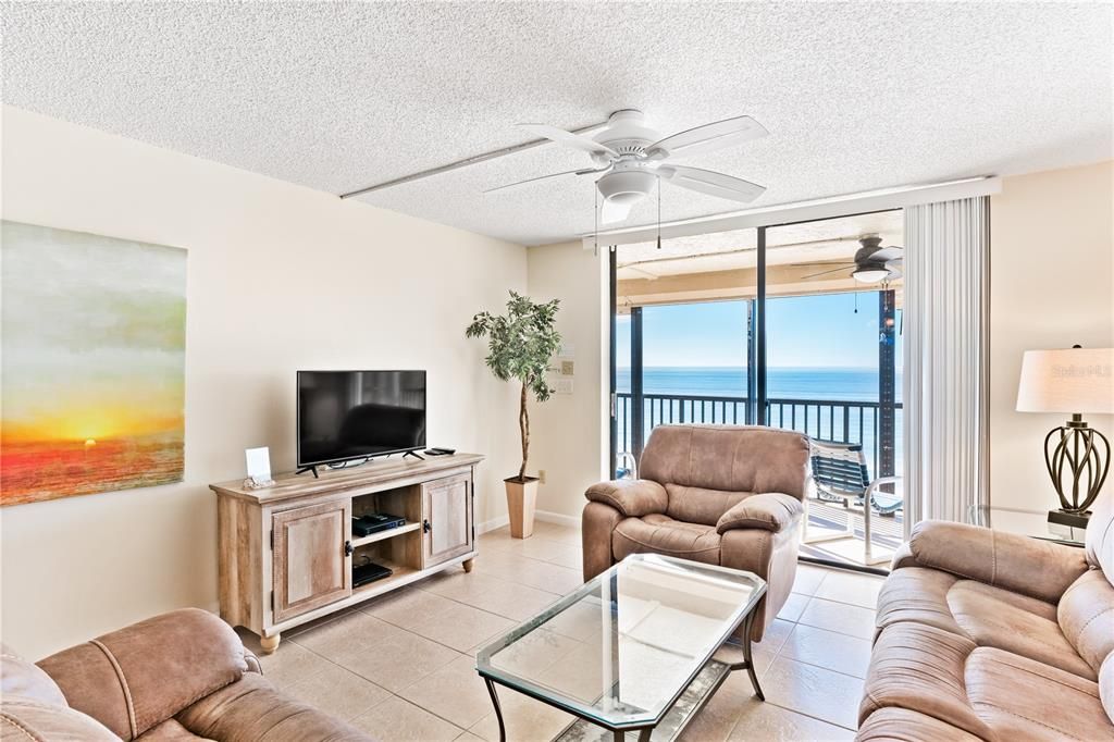 Living room with balcony access