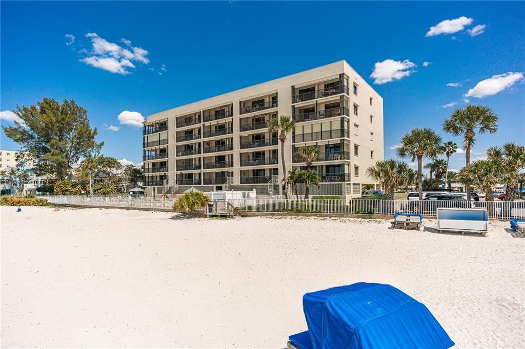 View of Sandcastle III from the beach