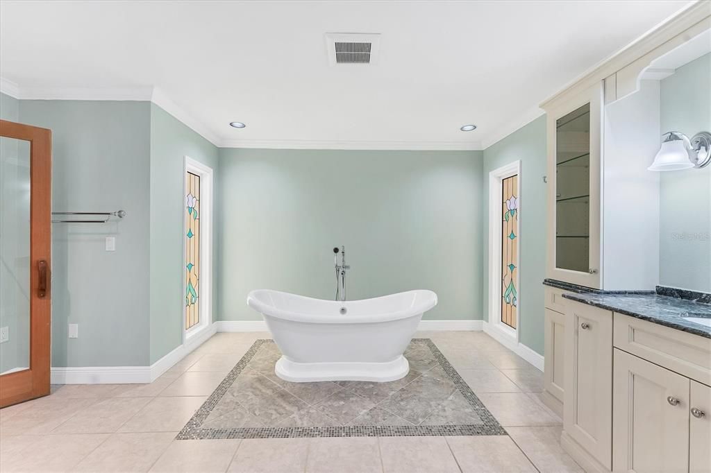 Soaking Tub in Primary Bathroom