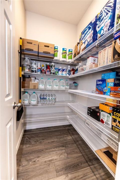 large walk-in kitchen pantry