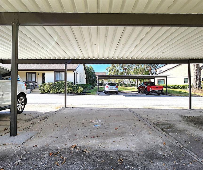 Assigned covered carport parking