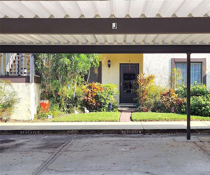 Assigned covered carport parking