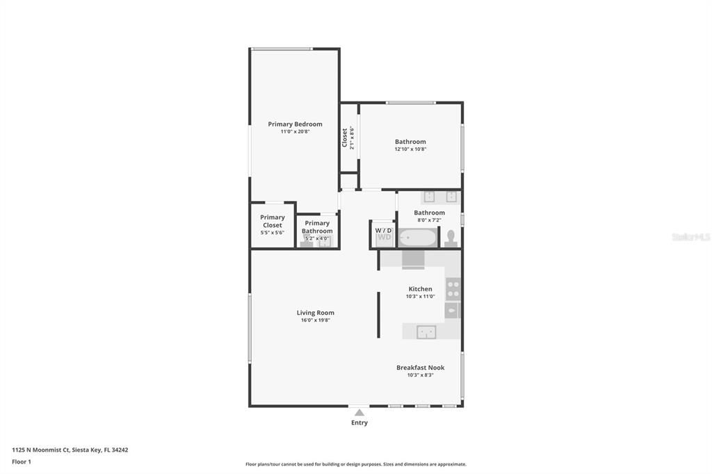 For Sale: $685,000 (2 beds, 1 baths, 1120 Square Feet)