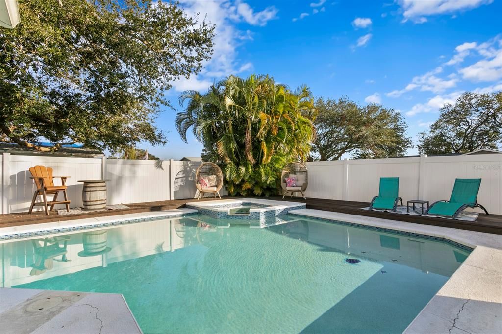 Imagine cooling off in your private 14,000 gallon pool