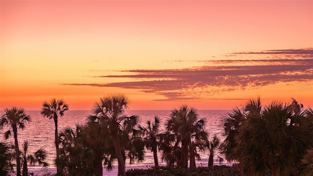 Walk your 1200 sq. feet of beach to enjoy this amazing sunsets