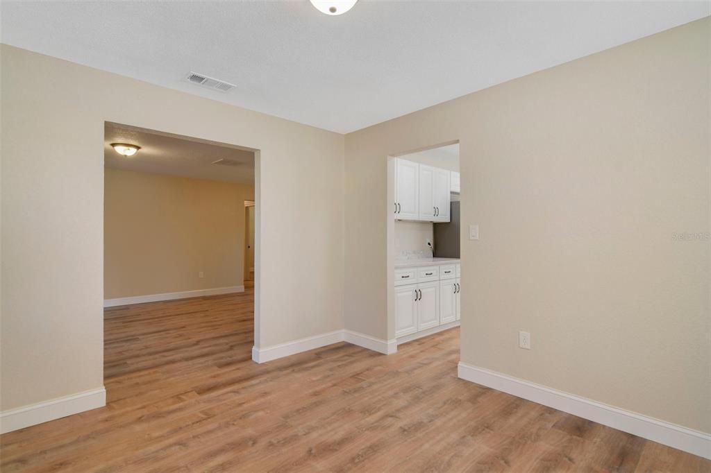 Dining room off of kitchen