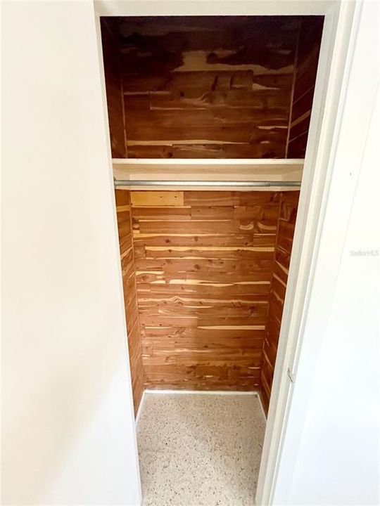 Cedar closet in main bedroom