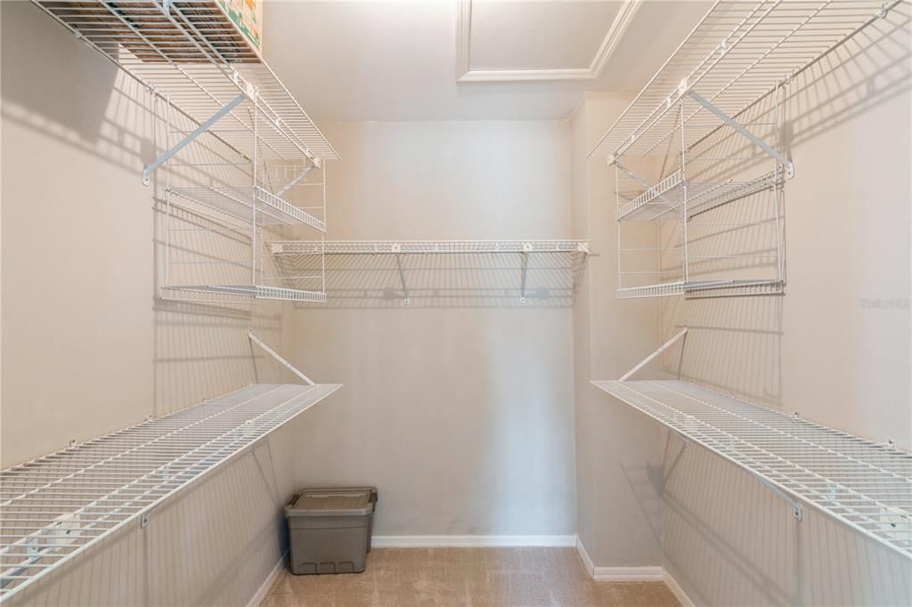 Master walk-in closet.