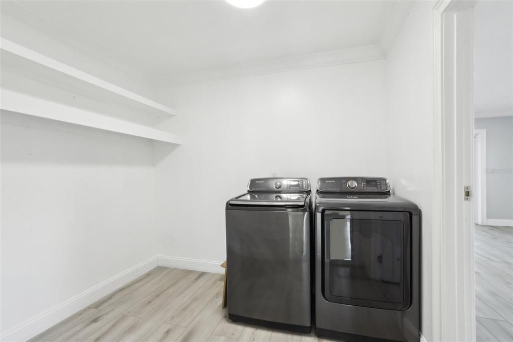 Laundry Room New Washer and Dryer included.