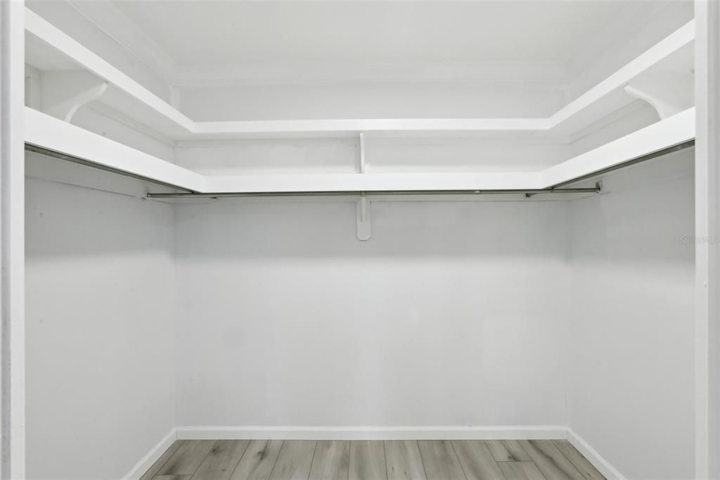 Primary Bedroom Walk In Closet.