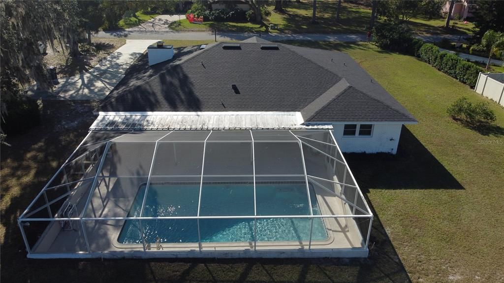 LARGE POOL with LARGE SCREENED IN LANAI