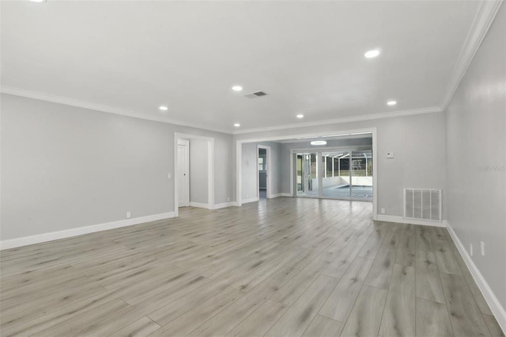 Living Room Looking at entrance to hall with Bedroom 2 and Bath 2.