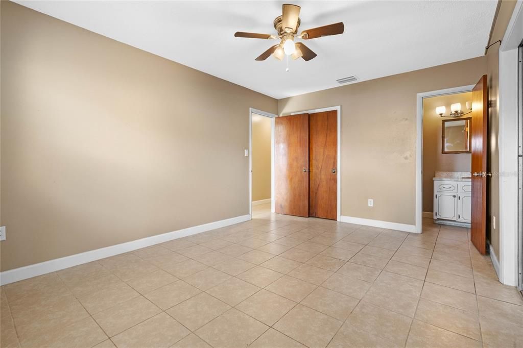 Master Bedroom Den/office with Master Bathroom and sliders on the right leading to bedroom