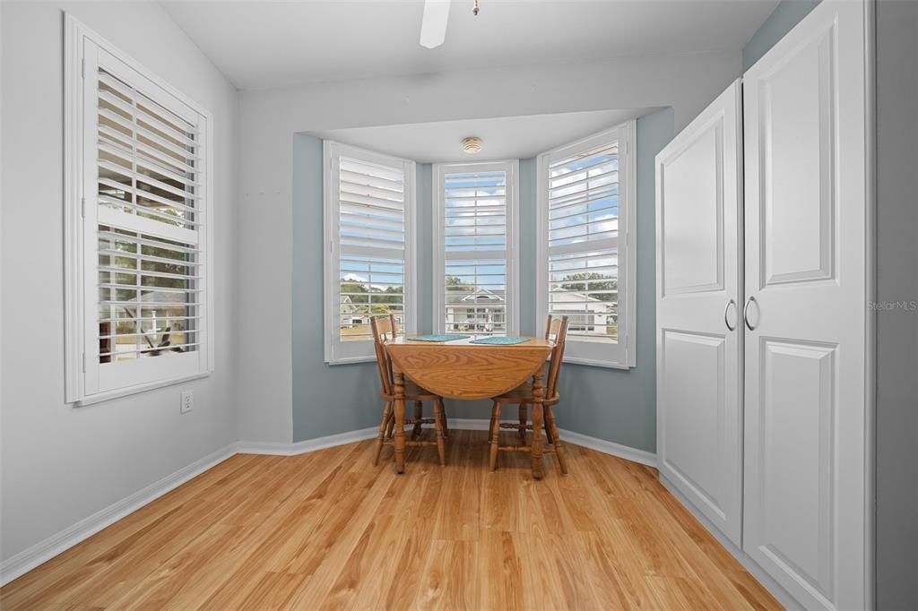 Breakfast nook and pantry