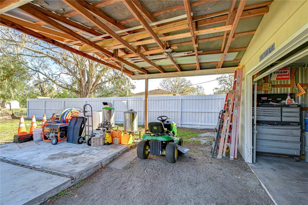 Large garage space!