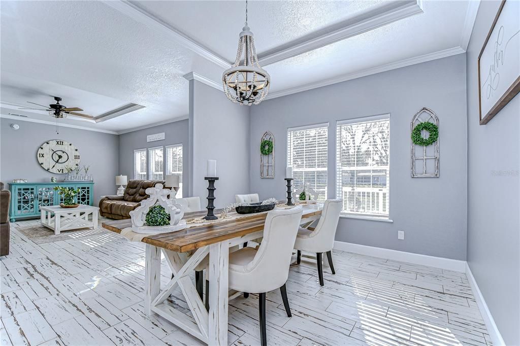 Dining room boasts large window for endless amounts natural light!