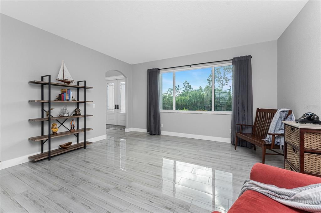 Formal living room looking toward the entry