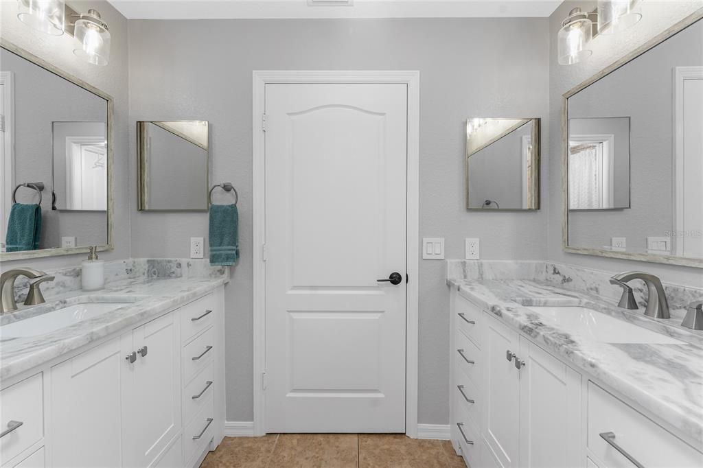 2nd Floor - Guest bath has double vanities