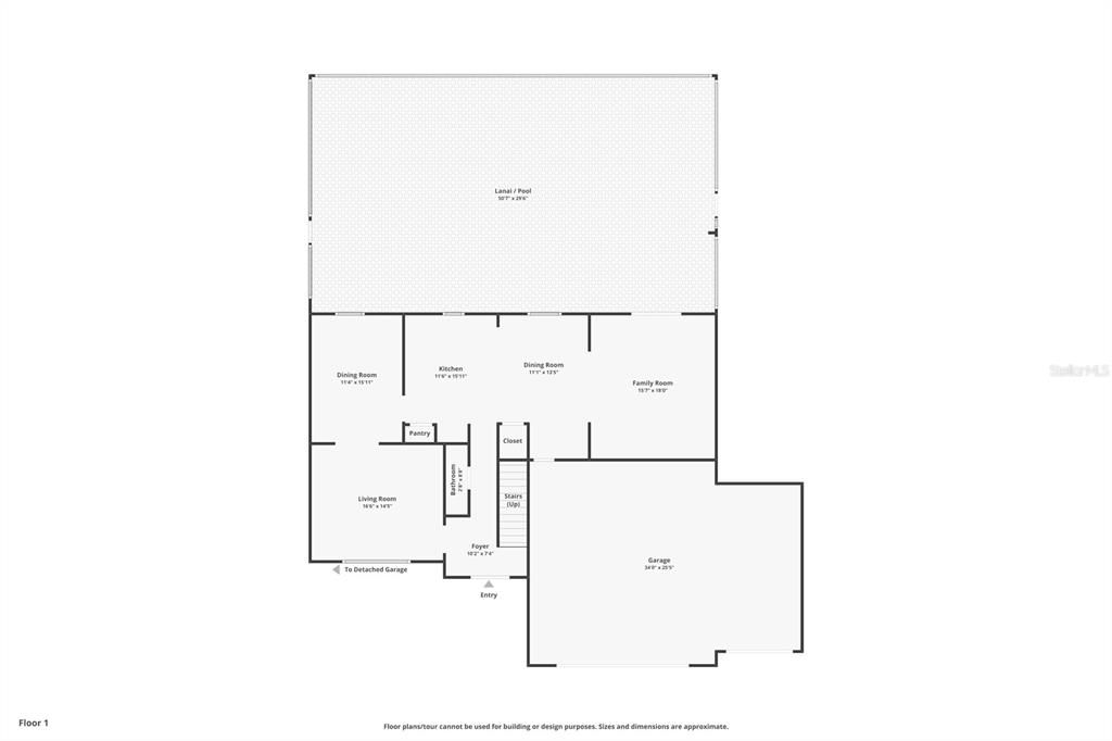 Downstairs floor plan