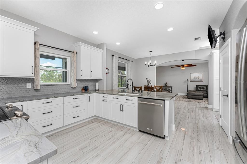 What a gorgeous updated kitchen!