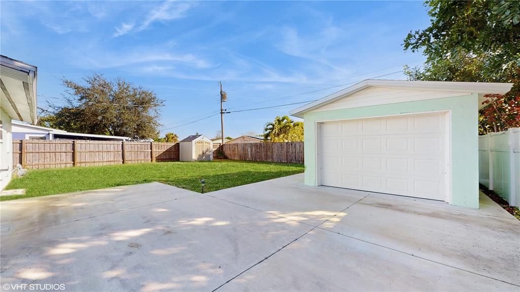 New driveway & patio w/ new garage