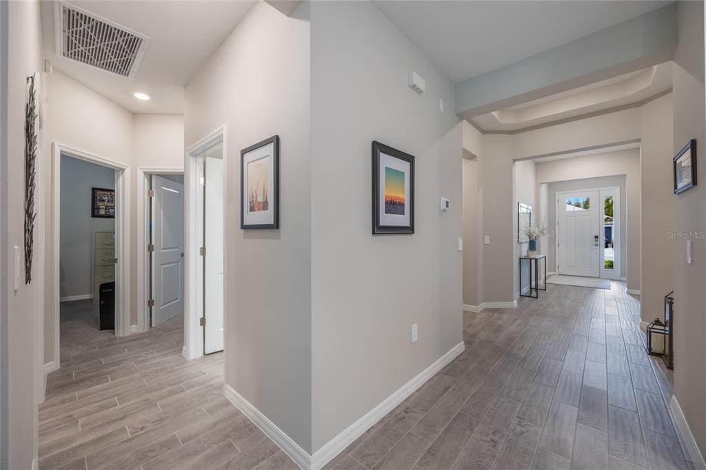 Three way split floor plan provides privacy for everyone!