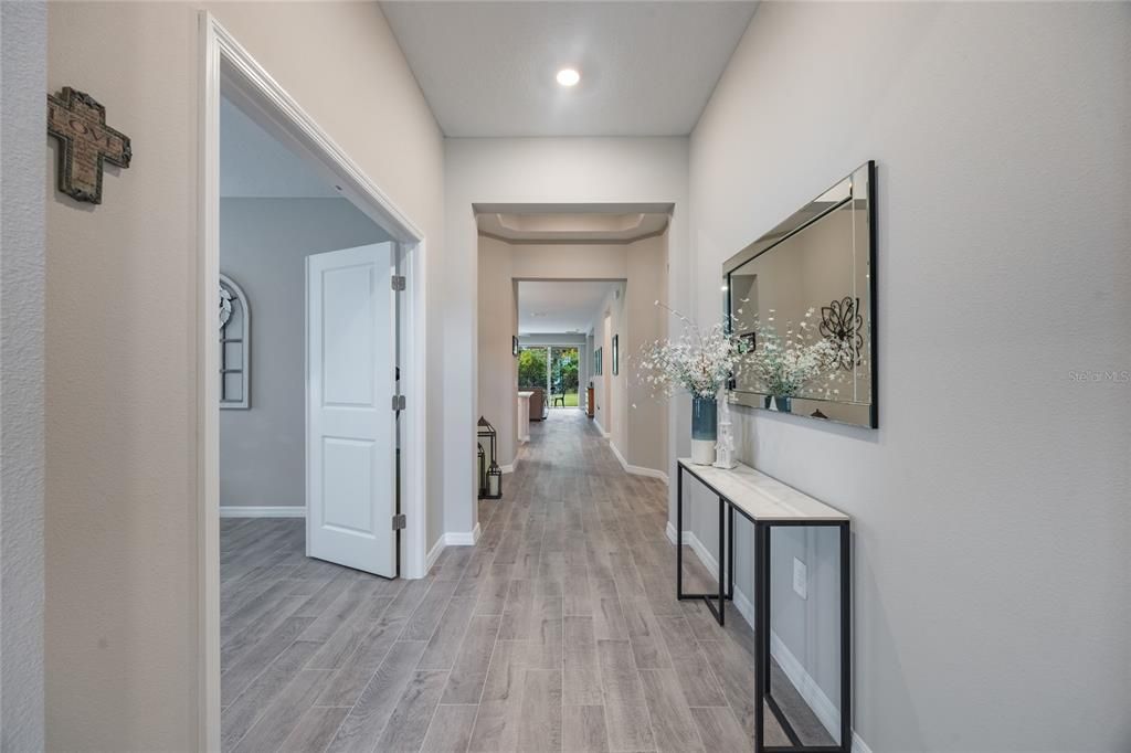 Welcome your guests in this elegant entry foyer.