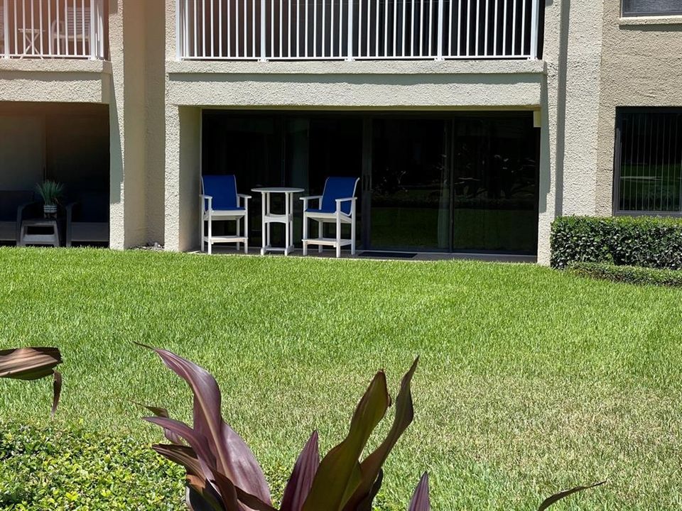 Patio overlooking Courtyard